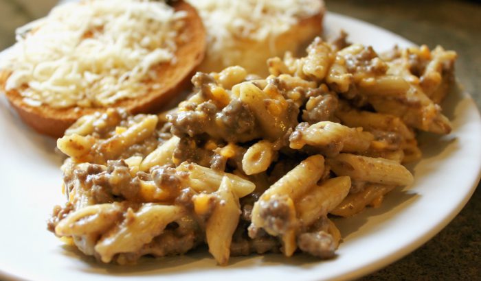 Cheddar Venison Penne