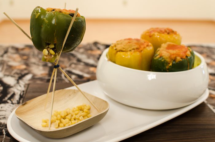 Ground Venison Stuffed Peppers