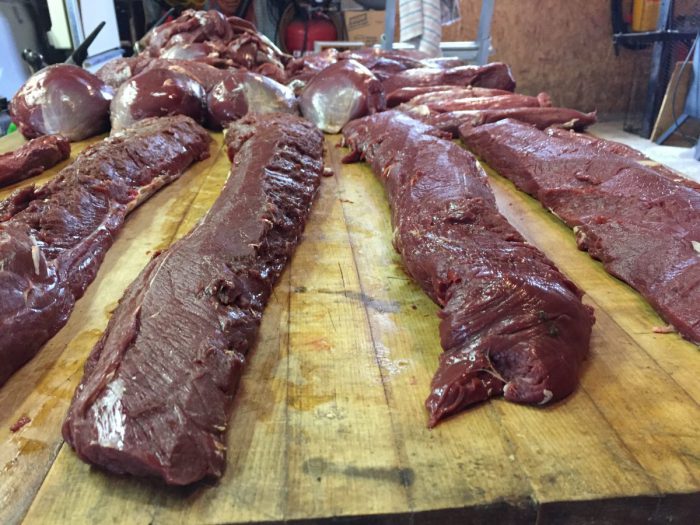 Butchering a whitetail buck