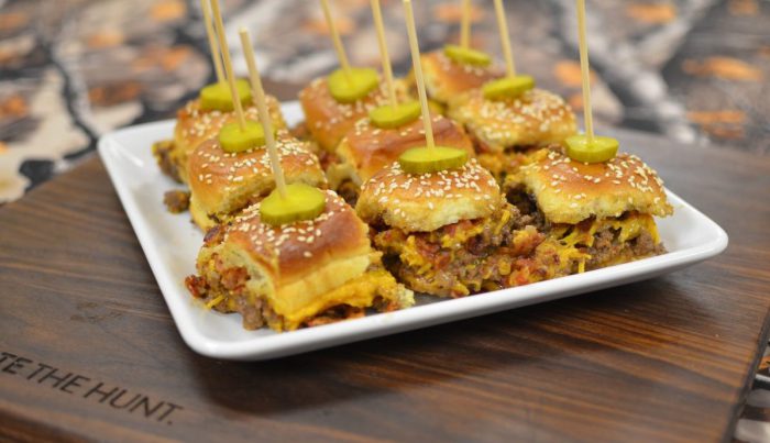 Venison Bacon Burger Hawaiian Slider Bake
