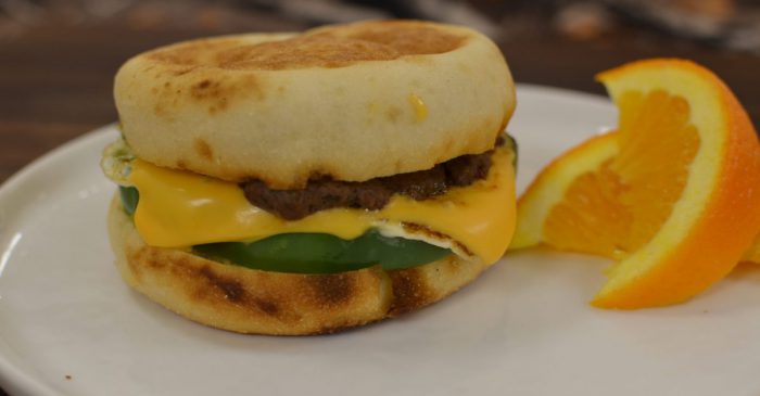 Venison Sausage Breakfast Sandwich Recipe