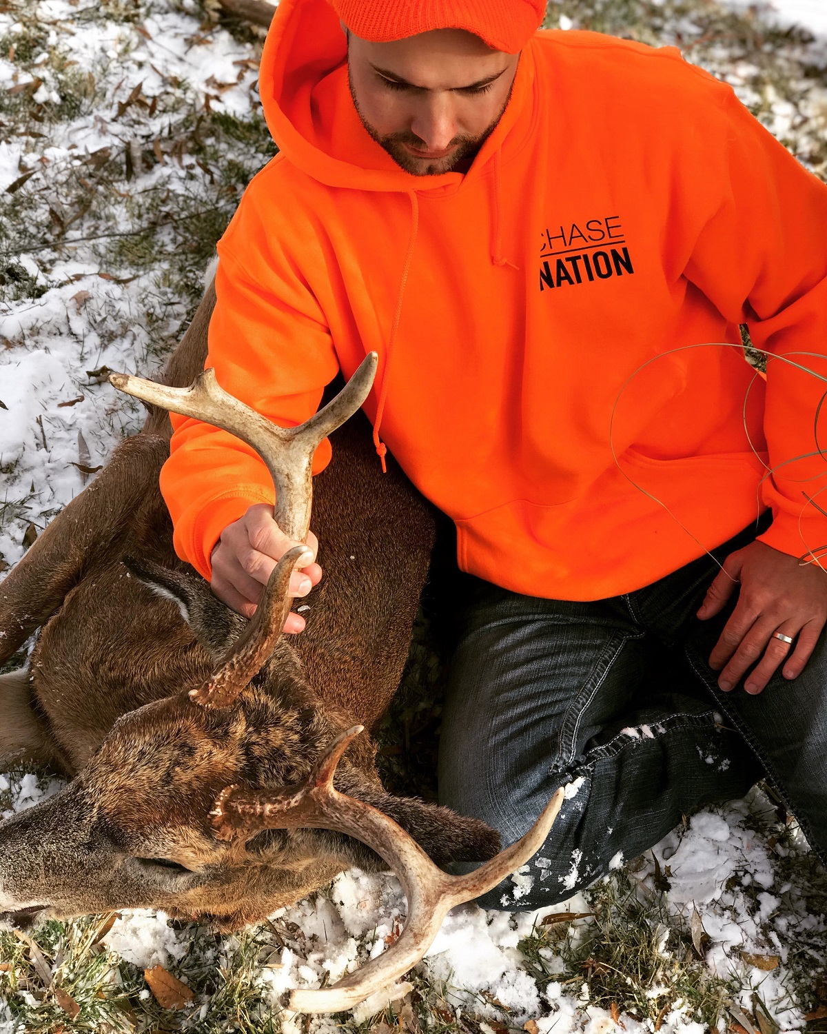 Successful Wisconsin Deer Hunter with a public land buck