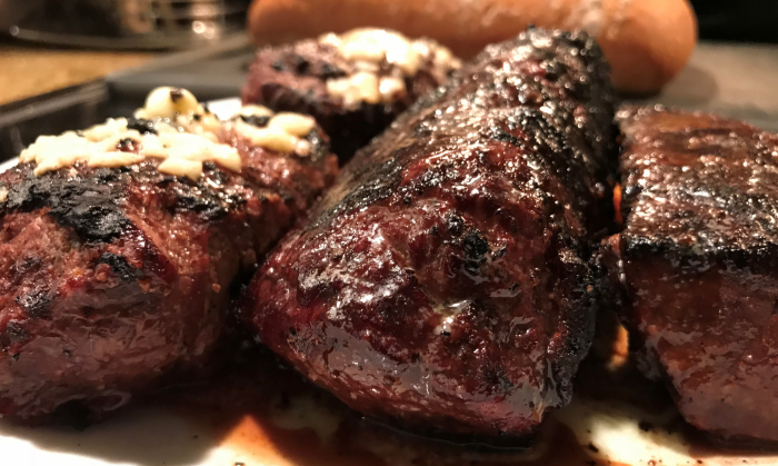 perfectly grilled venison backstrap