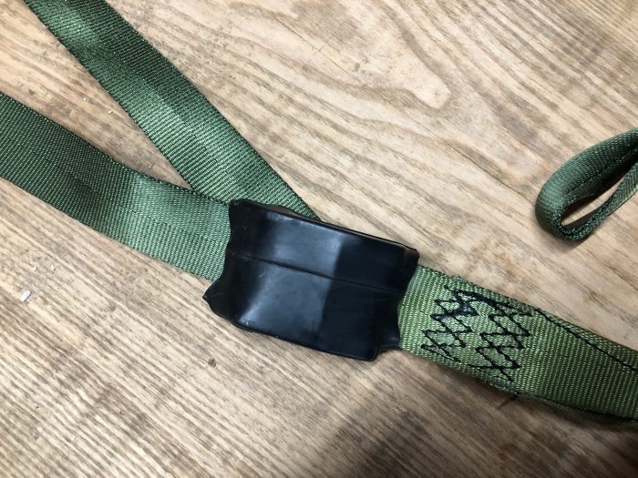 Treestand strap buckles silenced with bicycle inner tubing